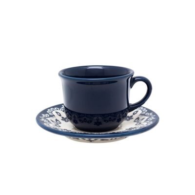 Taza de te con plato Energy floreal 200 ml OXFORD
