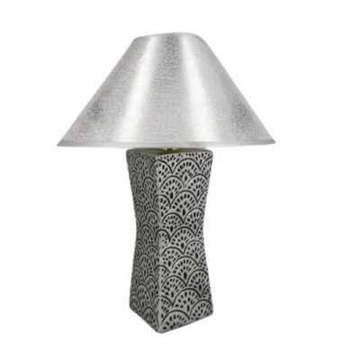 Lampara Jarron Gris/Negro 35 cms. YF1256 14