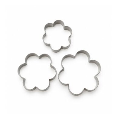 Set de 3 moldes de galleta flor