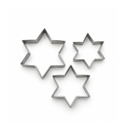 Set de 3 moldes de galleta estrella