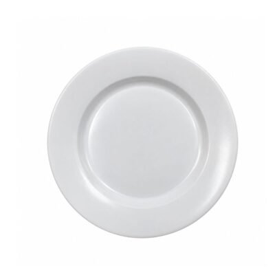 Plato melamina blanca 18 cm